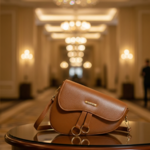 Classic Brown Sling Handbag I-5003