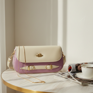 pastel luxe sling bag – cream & blush