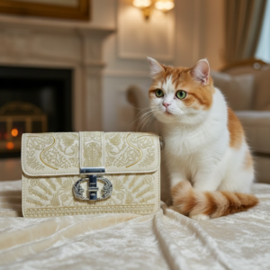 Luxury Embroidered Clutch Sling Bag -9350