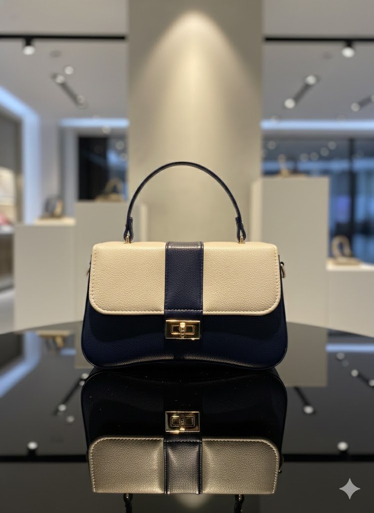 Dual Tone Luxe Handbag I-5002