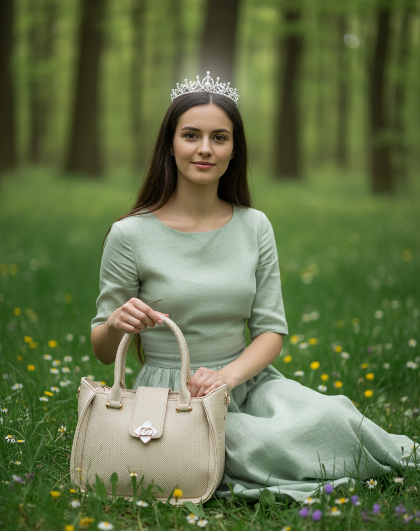 Aflah Fashion Premium Structured Handbag A-5008 - Image 4