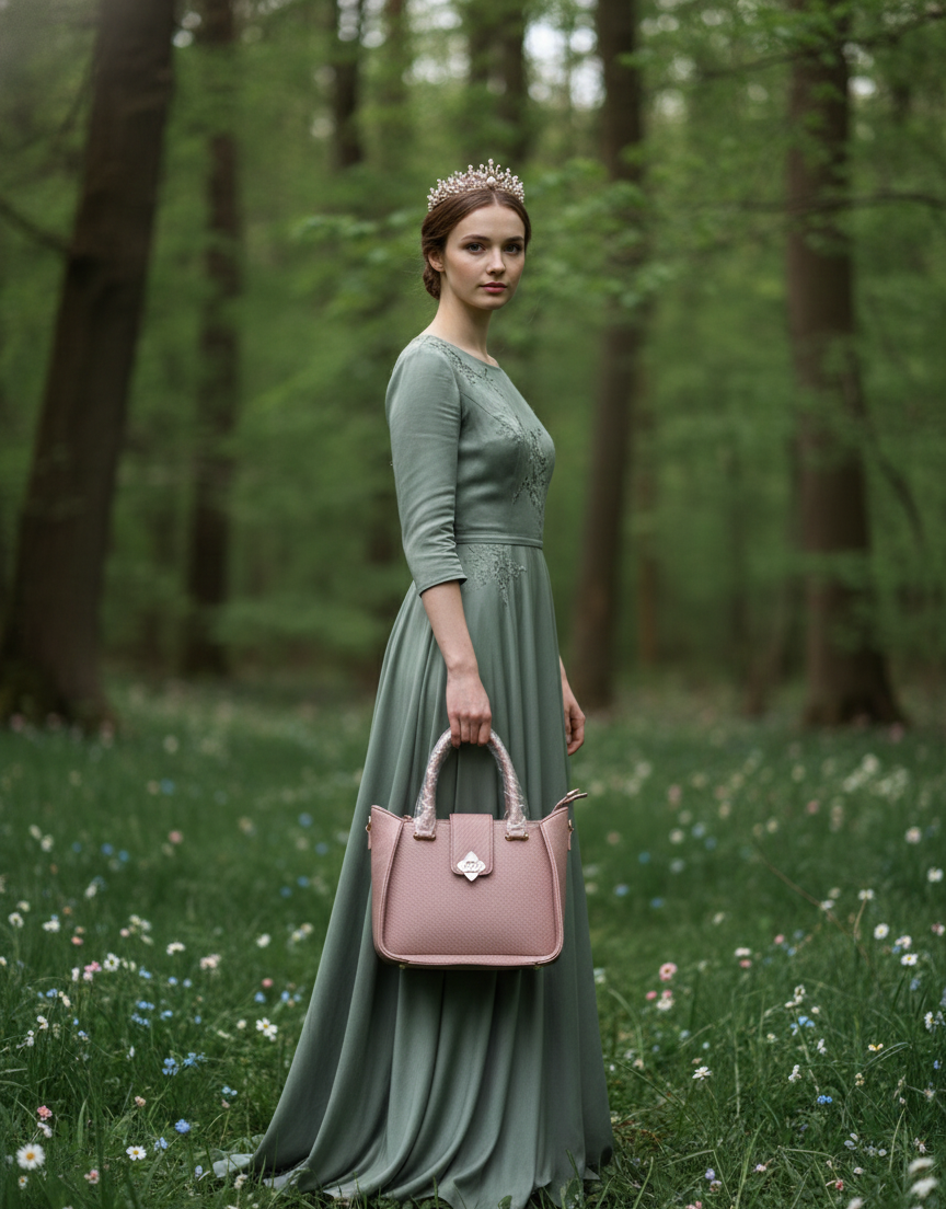 Aflah Fashion Premium Structured Handbag A-5008 - Image 3