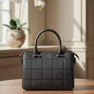 Executive Quilted Handbag – Premium Black Edition-AN26061