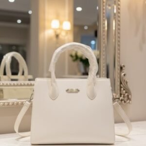Ivory Luxe Structured Handbag – Premium White Edition-90524